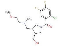 ((3R*,4R*)-1-(2-chloro-4,5-difluorobenzoyl)-4-{[(2-methoxyethyl)(methyl)amino]methyl}pyrrolidin-3-yl)methanol