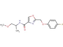 2-[(4-fluorophenoxy)methyl]-N-(2-methoxy-1-methylethyl)-1,3-oxazole-4-carboxamide
