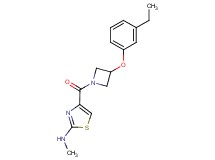 4-{[3-(3-ethylphenoxy)-1-azetidinyl]carbonyl}-N-methyl-1,3-thiazol-2-amine