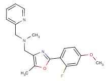 1-[2-(2-fluoro-4-methoxyphenyl)-5-methyl-1,3-oxazol-4-yl]-N-methyl-N-(pyridin-2-ylmethyl)methanamine