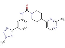 4-(2-methylpyrimidin-4-yl)-N-[3-(2-methyl-2H-tetrazol-5-yl)phenyl]piperidine-1-carboxamide