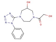 1-glycoloyl-4-(1-phenyl-1H-tetrazol-5-yl)-1,4-diazepan-6-ol