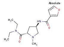 (4R)-N,N-diethyl-4-(3-furoylamino)-1-methyl-L-prolinamide