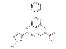 7-acetyl-N-[1-(1-methyl-1H-pyrazol-4-yl)ethyl]-2-pyridin-2-yl-5,6,7,8-tetrahydropyrido[3,4-d]pyrimidin-4-amine