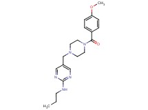 5-{[4-(4-methoxybenzoyl)-1-piperazinyl]methyl}-N-propyl-2-pyrimidinamine