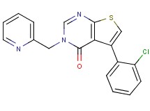 5-(2-chlorophenyl)-3-(pyridin-2-ylmethyl)thieno[2,3-d]pyrimidin-4(3H)-one
