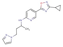 5-(3-cyclopropyl-1,2,4-oxadiazol-5-yl)-N-[1-methyl-3-(1H-pyrazol-1-yl)propyl]-2-pyridinamine