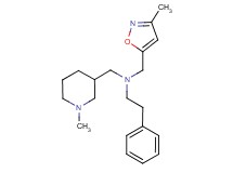 N-[(3-methylisoxazol-5-yl)methyl]-N-[(1-methylpiperidin-3-yl)methyl]-2-phenylethanamine