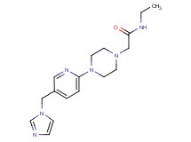 N-ethyl-2-{4-[5-(1H-imidazol-1-ylmethyl)-2-pyridinyl]-1-piperazinyl}acetamide