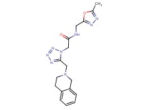 2-[5-(3,4-dihydroisoquinolin-2(1H)-ylmethyl)-1H-tetrazol-1-yl]-N-[(5-methyl-1,3,4-oxadiazol-2-yl)methyl]acetamide