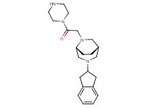 rel-(1S,5R)-3-(2,3-dihydro-1H-inden-2-yl)-6-[2-oxo-2-(1-piperazinyl)ethyl]-3,6-diazabicyclo[3.2.2]nonane dihydrochloride