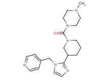 1-methyl-4-({3-[1-(4-pyridinylmethyl)-1H-imidazol-2-yl]-1-piperidinyl}carbonyl)piperazine