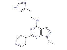 N-[2-(1H-imidazol-4-yl)ethyl]-1-methyl-6-(4-pyridinyl)-1H-pyrazolo[3,4-d]pyrimidin-4-amine acetate