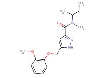 N-(sec-butyl)-5-[(2-methoxyphenoxy)methyl]-N-methyl-1H-pyrazole-3-carboxamide