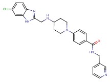 4-(4-{[(6-chloro-1H-benzimidazol-2-yl)methyl]amino}-1-piperidinyl)-N-(3-pyridinylmethyl)benzamide