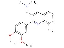 1-[2-(3,4-dimethoxyphenyl)-8-methyl-3-quinolinyl]-N,N-dimethylmethanamine