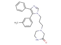 4-{3-[5-(3-methylphenyl)-4-phenyl-1H-imidazol-1-yl]propyl}piperazin-2-one