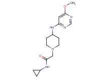 N-cyclopropyl-2-{4-[(6-methoxypyrimidin-4-yl)amino]piperidin-1-yl}acetamide