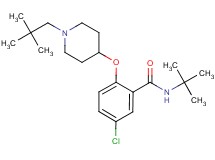 N-(tert-butyl)-5-chloro-2-{[1-(2,2-dimethylpropyl)-4-piperidinyl]oxy}benzamide
