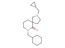 7-(cyclohexylmethyl)-2-(cyclopropylmethyl)-2,7-diazaspiro[4.5]decan-6-one