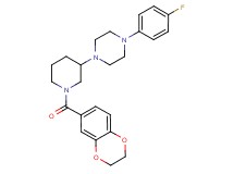 1-[1-(2,3-dihydro-1,4-benzodioxin-6-ylcarbonyl)-3-piperidinyl]-4-(4-fluorophenyl)piperazine