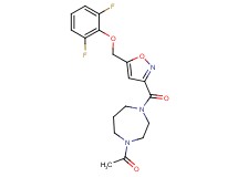1-acetyl-4-({5-[(2,6-difluorophenoxy)methyl]-3-isoxazolyl}carbonyl)-1,4-diazepane