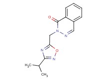 2-[(3-isopropyl-1,2,4-oxadiazol-5-yl)methyl]phthalazin-1(2H)-one