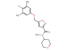 5-[(4-chloro-3,5-dimethylphenoxy)methyl]-N-methyl-N-(tetrahydro-2H-pyran-4-yl)-3-isoxazolecarboxamide