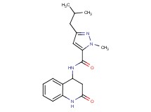 3-isobutyl-1-methyl-N-(2-oxo-1,2,3,4-tetrahydroquinolin-4-yl)-1H-pyrazole-5-carboxamide