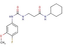N~1~-cyclohexyl-N~3~-{[(4-fluoro-3-methoxyphenyl)amino]carbonyl}-beta-alaninamide