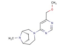 (1R*,6S*)-3-[6-(methoxymethyl)pyrimidin-4-yl]-9-methyl-3,9-diazabicyclo[4.2.1]nonane