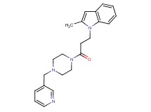 2-methyl-1-{3-oxo-3-[4-(pyridin-3-ylmethyl)piperazin-1-yl]propyl}-1H-indole