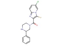 6-chloro-3-fluoro-2-[(3-phenylpiperazin-1-yl)carbonyl]imidazo[1,2-a]pyridine
