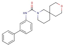 N-biphenyl-3-yl-9-oxa-2-azaspiro[5.5]undecane-2-carboxamide