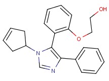 2-[2-(1-cyclopent-3-en-1-yl-4-phenyl-1H-imidazol-5-yl)phenoxy]ethanol