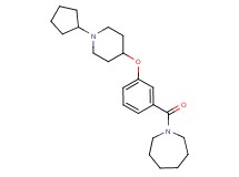 1-{3-[(1-cyclopentyl-4-piperidinyl)oxy]benzoyl}azepane