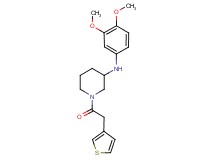 N-(3,4-dimethoxyphenyl)-1-(3-thienylacetyl)-3-piperidinamine