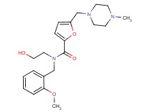 N-(2-hydroxyethyl)-N-(2-methoxybenzyl)-5-[(4-methylpiperazin-1-yl)methyl]-2-furamide