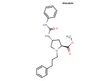 methyl (4R)-4-[(anilinocarbonyl)amino]-1-(3-phenylpropyl)-L-prolinate