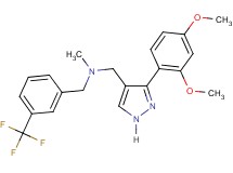 1-[3-(2,4-dimethoxyphenyl)-1H-pyrazol-4-yl]-N-methyl-N-[3-(trifluoromethyl)benzyl]methanamine