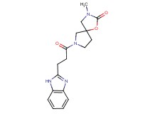 7-[3-(1H-benzimidazol-2-yl)propanoyl]-3-methyl-1-oxa-3,7-diazaspiro[4.4]nonan-2-one