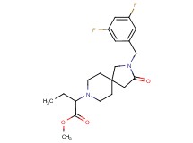 methyl 2-[2-(3,5-difluorobenzyl)-3-oxo-2,8-diazaspiro[4.5]dec-8-yl]butanoate