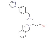 2-{1-(2-methylbenzyl)-4-[4-(1H-pyrazol-1-yl)benzyl]-2-piperazinyl}ethanol