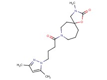 8-[4-(3,5-dimethyl-1H-pyrazol-1-yl)butanoyl]-3-methyl-1-oxa-3,8-diazaspiro[4.6]undecan-2-one