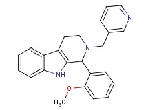 1-(2-methoxyphenyl)-2-(3-pyridinylmethyl)-2,3,4,9-tetrahydro-1H-beta-carboline