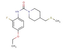 N-(4-ethoxy-2-fluorophenyl)-4-[(methylthio)methyl]piperidine-1-carboxamide