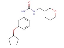 N-[3-(cyclopentyloxy)phenyl]-N'-(tetrahydro-2H-pyran-3-ylmethyl)urea