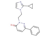 2-[2-(2-cyclopropyl-1H-imidazol-1-yl)ethyl]-6-phenylpyridazin-3(2H)-one