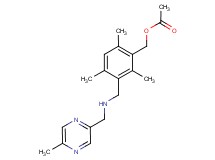 2,4,6-trimethyl-3-({[(5-methylpyrazin-2-yl)methyl]amino}methyl)benzyl acetate