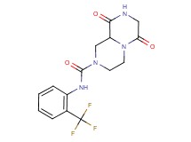 6,9-dioxo-N-[2-(trifluoromethyl)phenyl]octahydro-2H-pyrazino[1,2-a]pyrazine-2-carboxamide